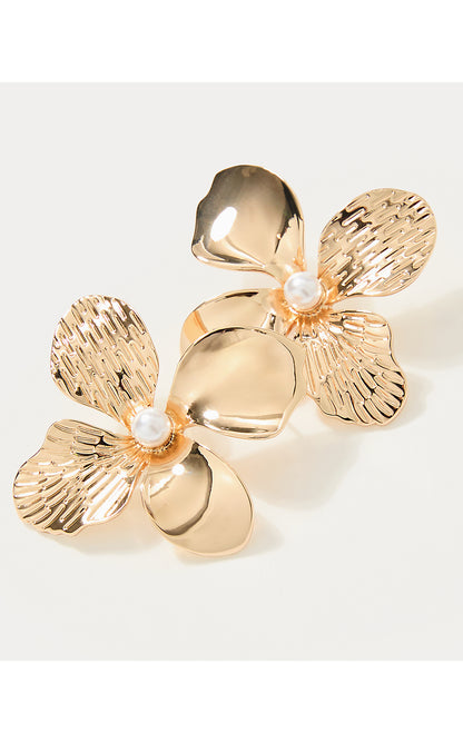 SHADY BABE EARRINGS, GOLD METALLIC