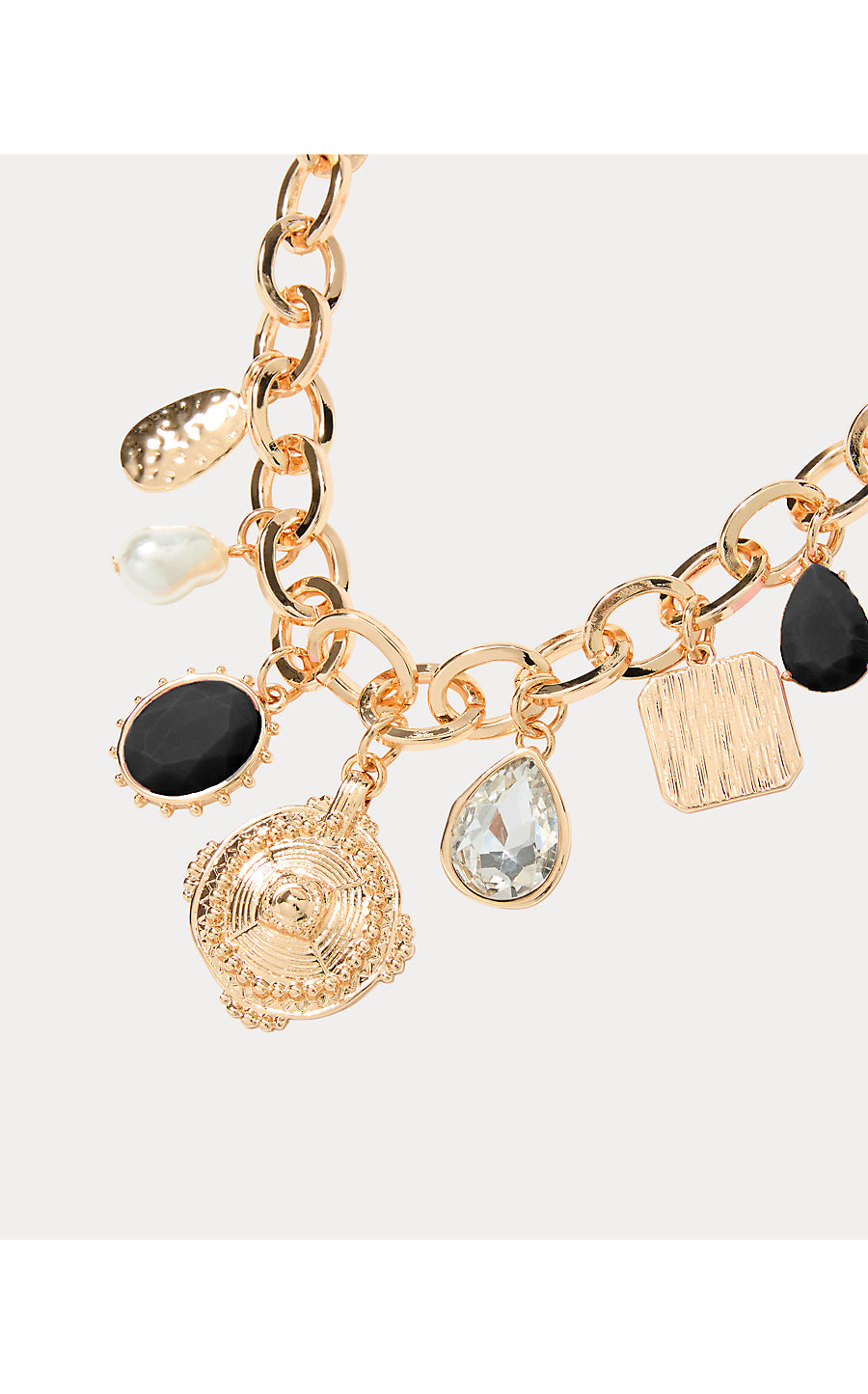 SUNSET SHADOWS CHARM NECK, NOIR