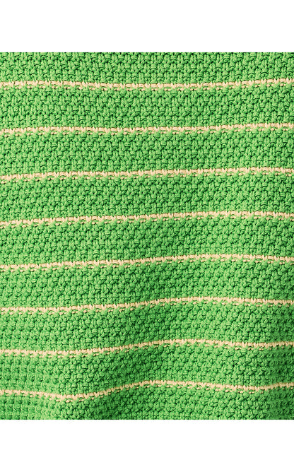 MAYSEN CARDIGAN, CHATEAU GREEN BEACHY STRIPE