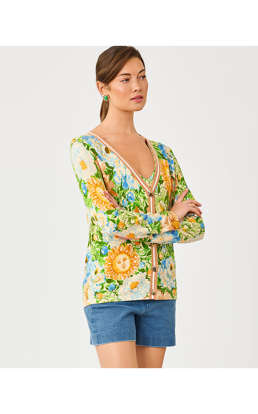 POLLYANNE CARDIGAN, RUTABAGA SYMPEONY