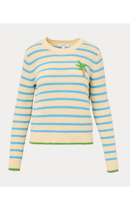 JOVIENNE SWEATER, RUTABAGA SHINE BRIGHT STRIPE