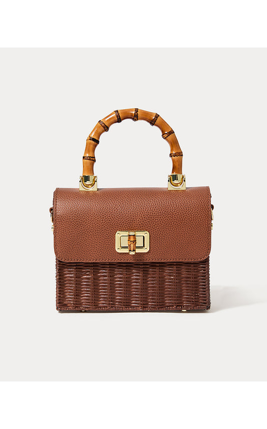 MAURA WICKER TOP HANDLE, BROWN