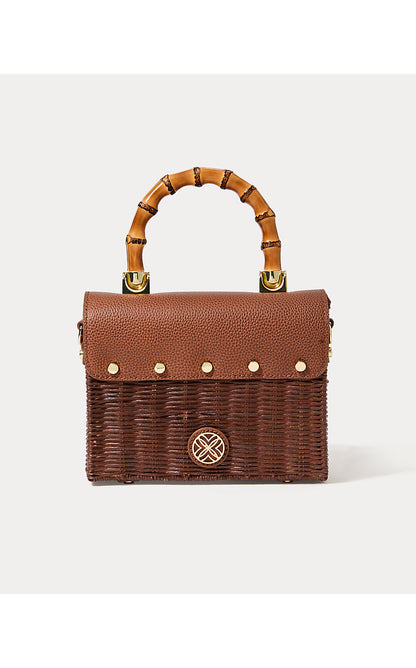 MAURA WICKER TOP HANDLE, BROWN