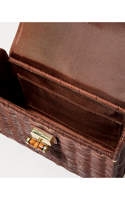 MAURA WICKER TOP HANDLE, BROWN