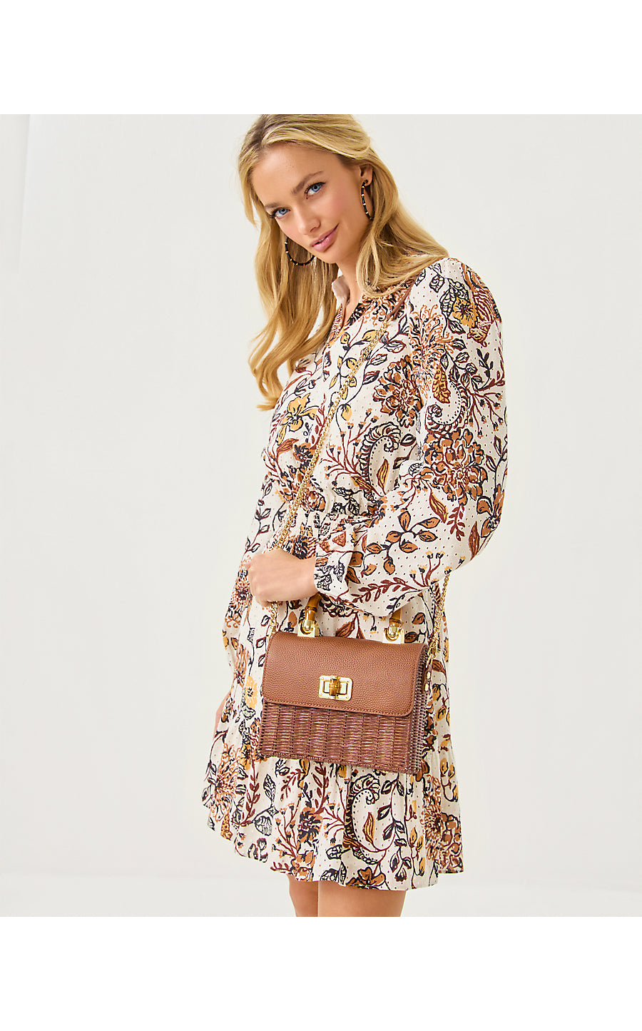 MAURA WICKER TOP HANDLE, BROWN