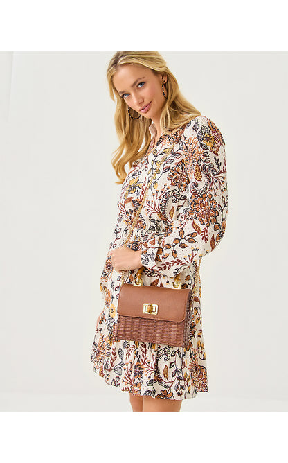 MAURA WICKER TOP HANDLE, BROWN