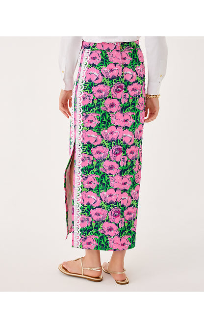 SANDERS MAXI SKIRT, LOW TIDE NAVY FLORRIE