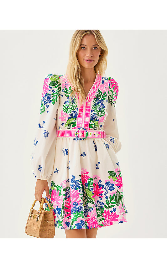 CHYANNA DRESS, MULTI ENDLESS SUMMERS ENGINEERED WOVEN DRESS