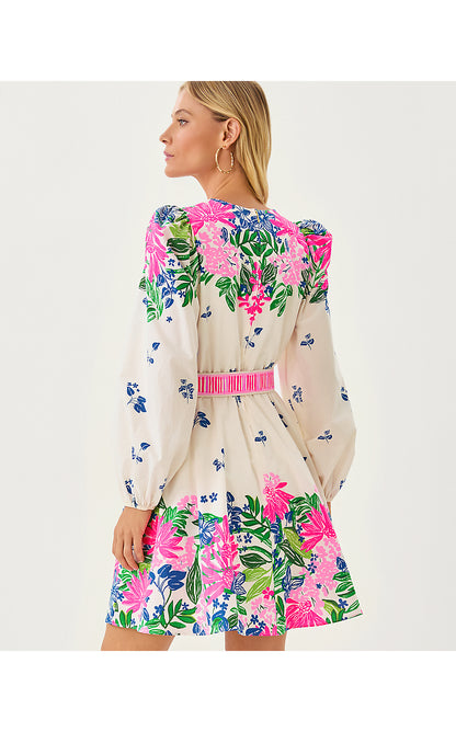 CHYANNA DRESS, MULTI ENDLESS SUMMERS ENGINEERED WOVEN DRESS