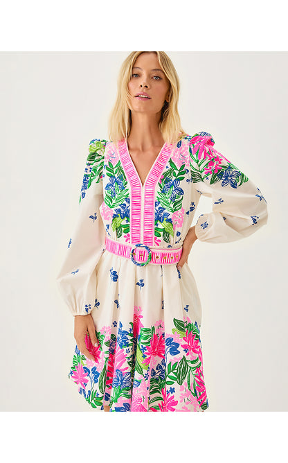 CHYANNA DRESS, MULTI ENDLESS SUMMERS ENGINEERED WOVEN DRESS