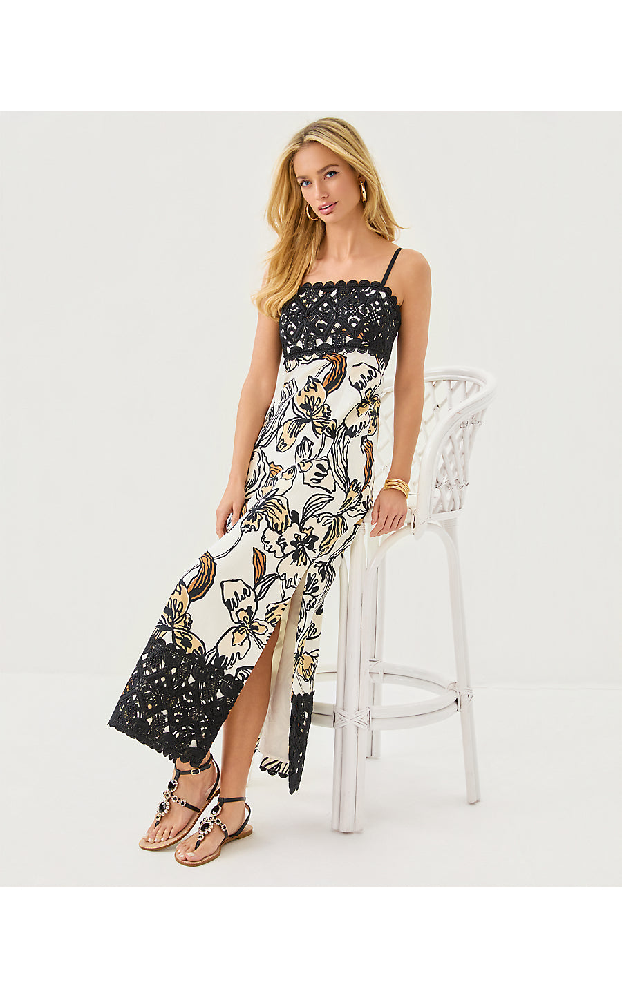 VENA STRETCH MAXI DRESS, COCONUT OVERSIZED IRISISTABLE