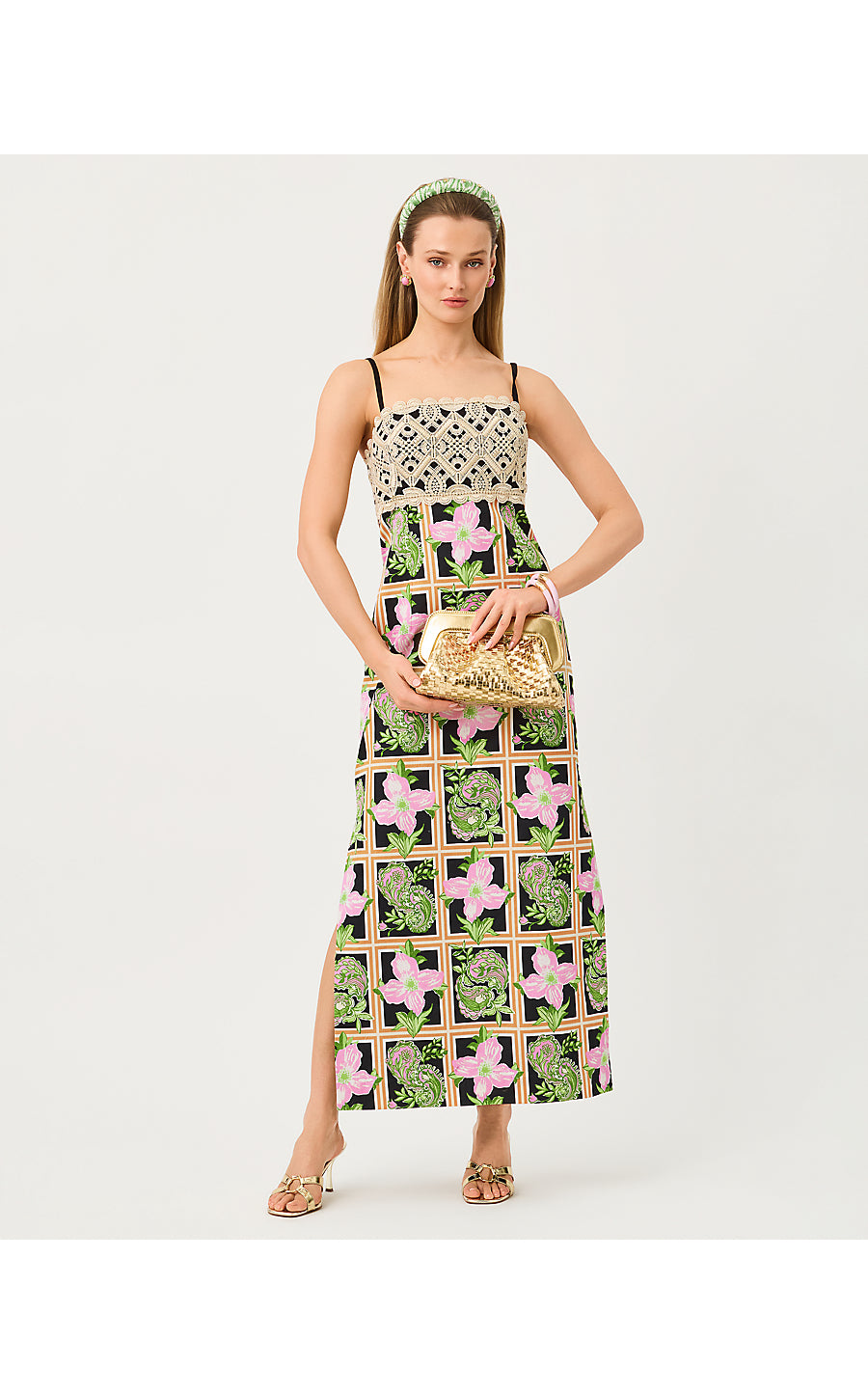 VENA STRETCH MAXI DRESS, ONYX WINDOW SHOPPER