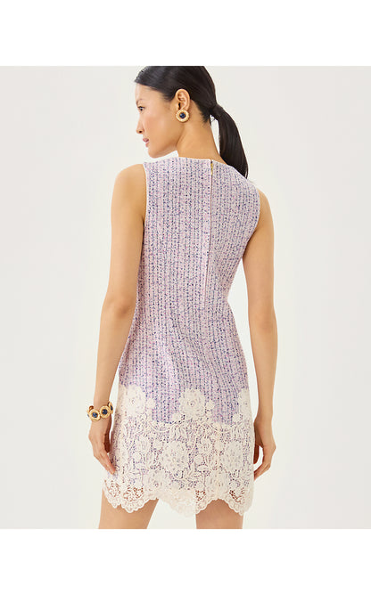 SHARONE BOUCLE SHIFT, PINK BLISS BLUSHING BOUCLE