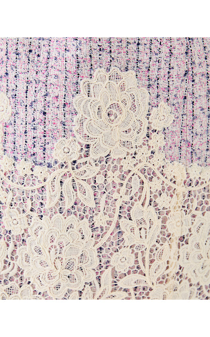 SHARONE BOUCLE SHIFT, PINK BLISS BLUSHING BOUCLE