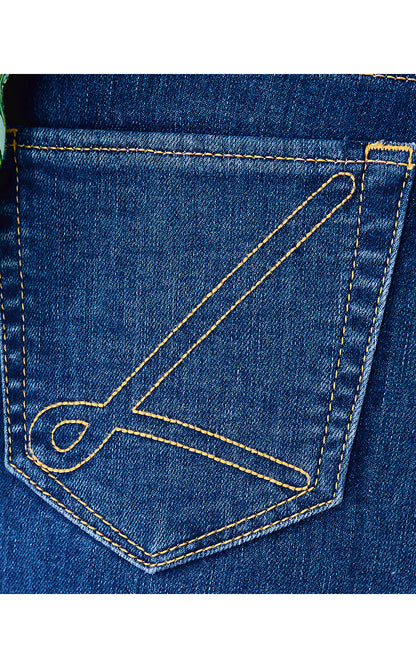 LINDESSA HIGH RISE CROP JEAN, MEDIUM WASH