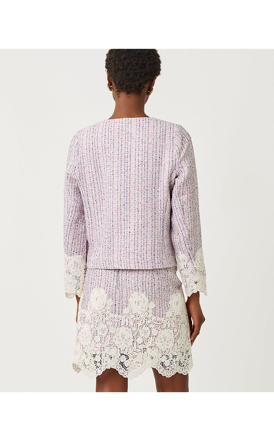 SHARONE BOUCLE SHIFT, PINK BLISS BLUSHING BOUCLE