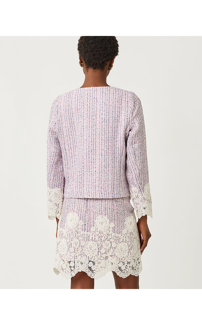 SHARONE BOUCLE SHIFT, PINK BLISS BLUSHING BOUCLE