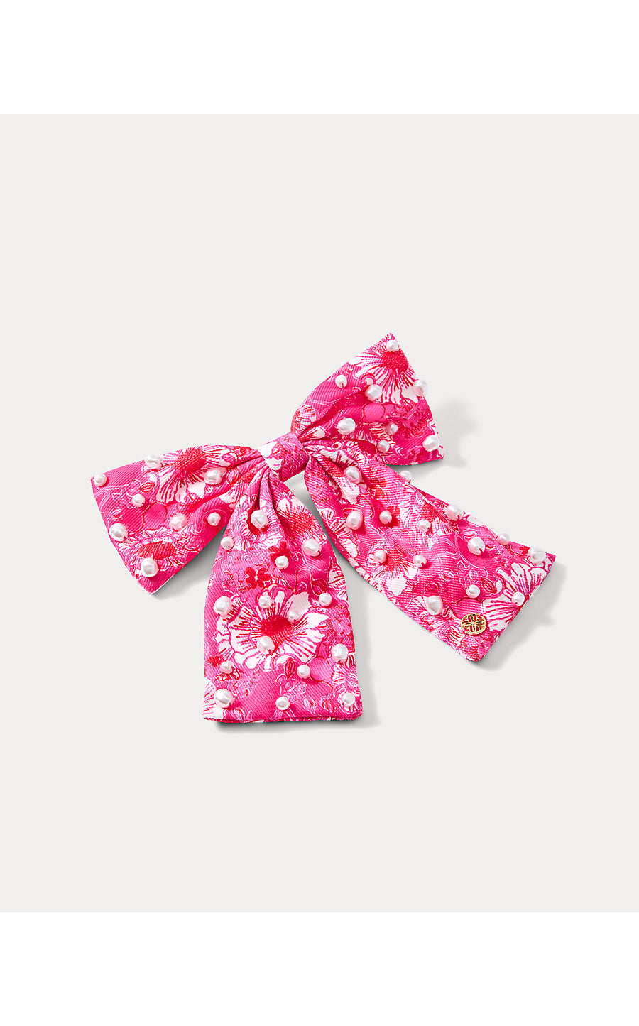 Embellished Bow Barrette, Feeling Poppy