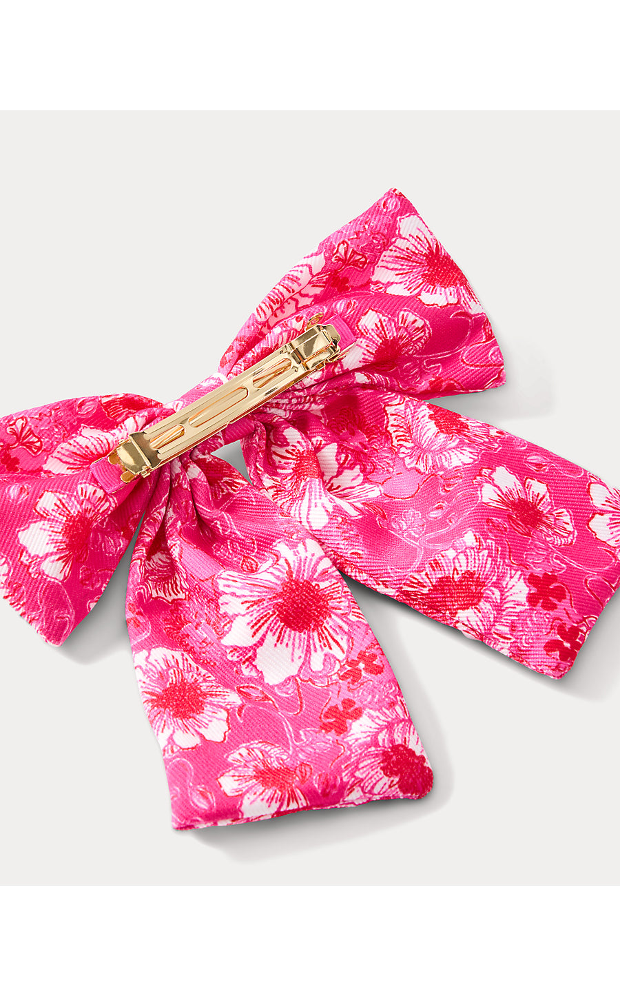 Embellished Bow Barrette, Feeling Poppy