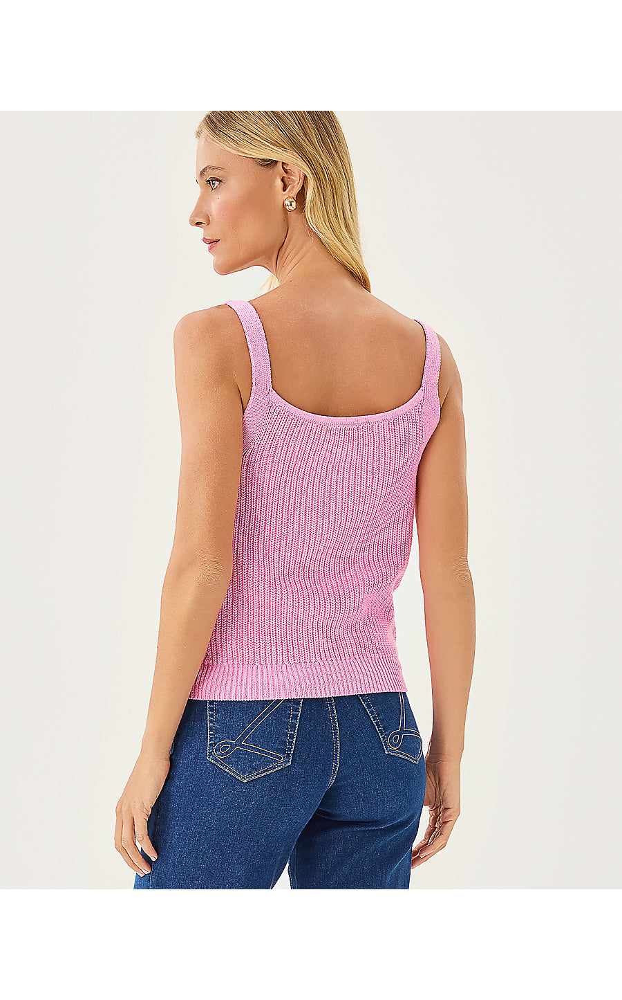 BRISTOW SWEATER TANK, PINK BLISS