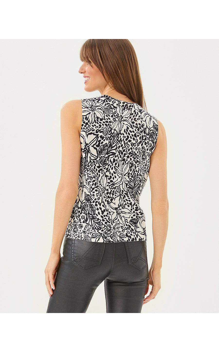 FAIRLEY SWEATER SHELL, ONYX LOTS TO SPOT