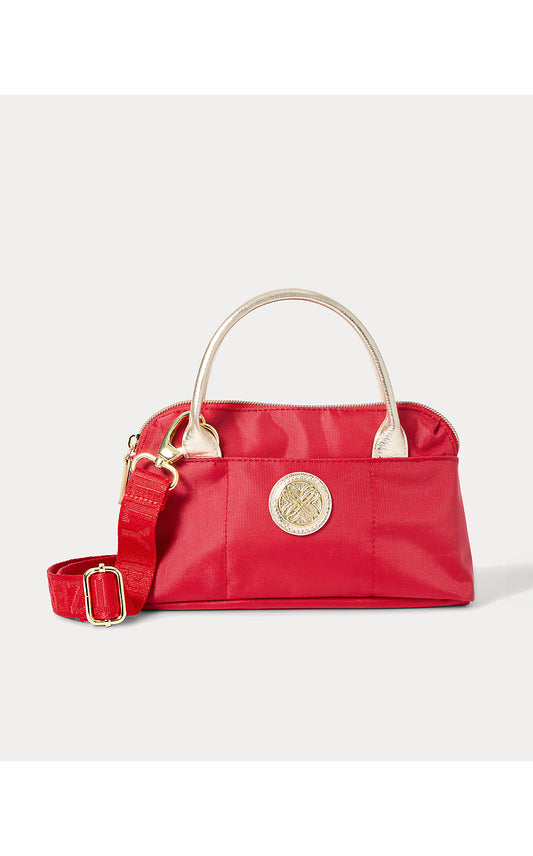 KERRINGTON TOP HANDLE MINI HANDBAG, CRANBERRY RED