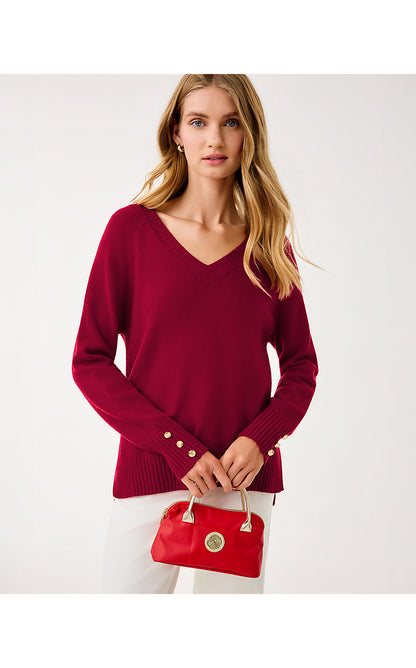KERRINGTON TOP HANDLE MINI HANDBAG, CRANBERRY RED
