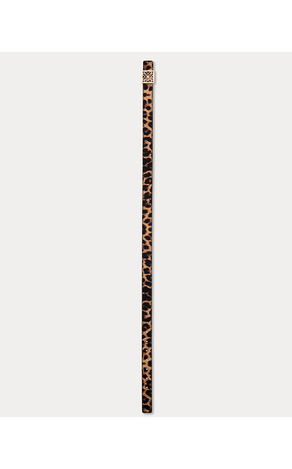 LP SKINNY LOGO BELT, MULTI LEOPARD FAILLE ACCESSORIES
