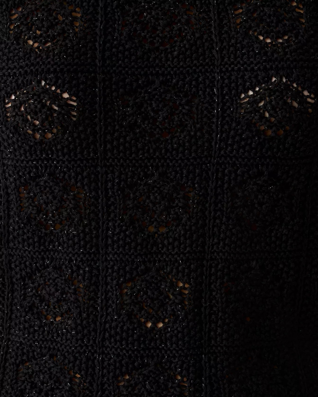 LENALIE SWEATER SHELL, BLACK METALLIC