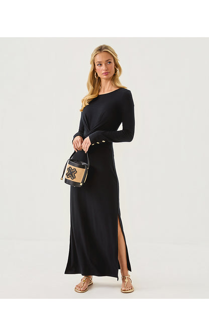ALESSANI MAXI DRESS, NOIR