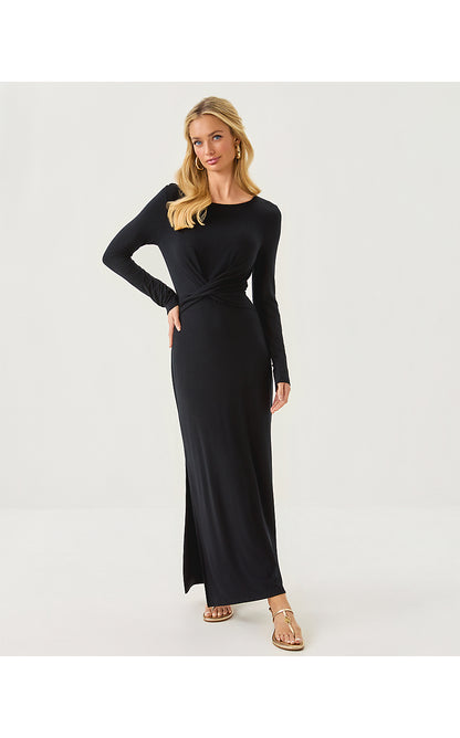 ALESSANI MAXI DRESS, NOIR
