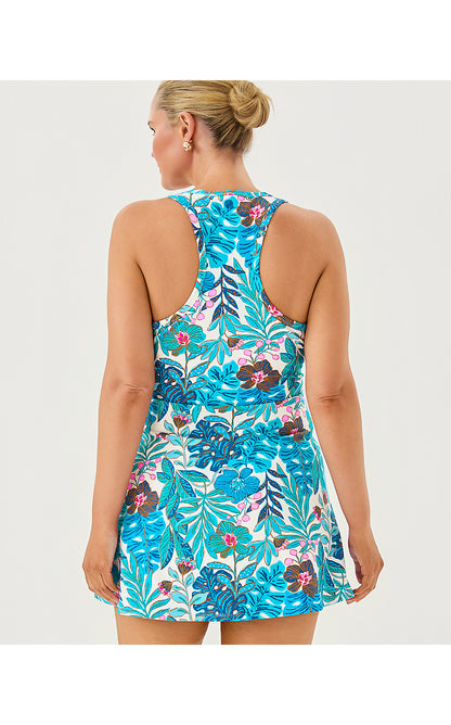 FOREHAND ACTIVE DRESS UPF 50+, BREEZY AQUA BEST FRONDS FOREVER