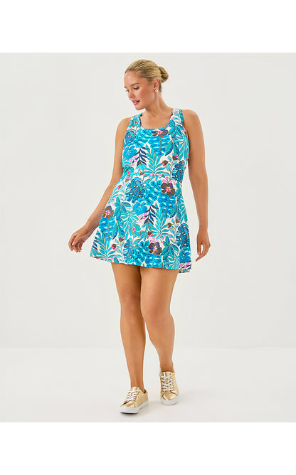 FOREHAND ACTIVE DRESS UPF 50+, BREEZY AQUA BEST FRONDS FOREVER