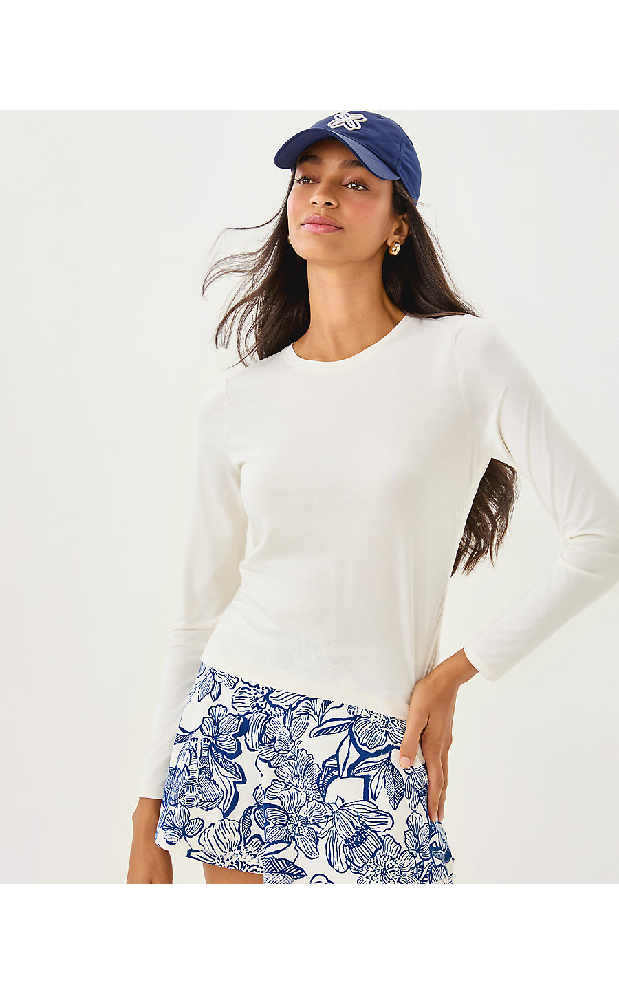 HESTON LONG SLEEVE TEE UPF 50+, COCONUT