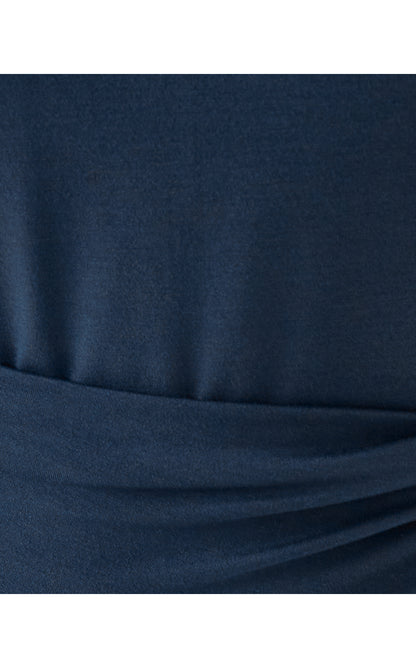 ESTELA MIDI DRESS, LOW TIDE NAVY