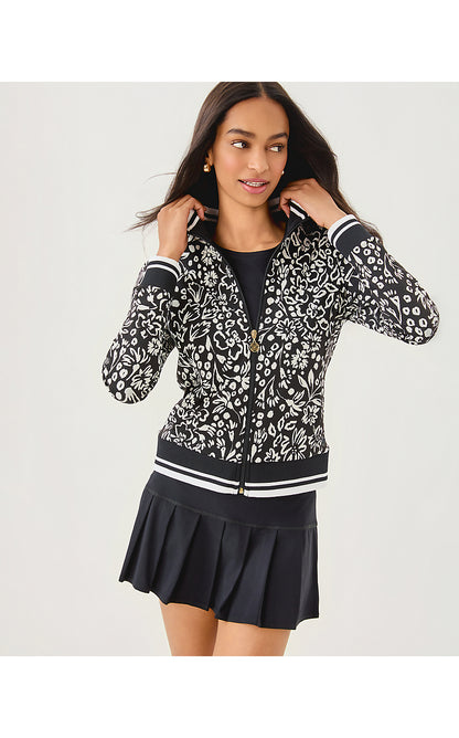 REGATE JACKET UPF 50+, NOIR PURRFECT POUNCE KNIT JACQUARD