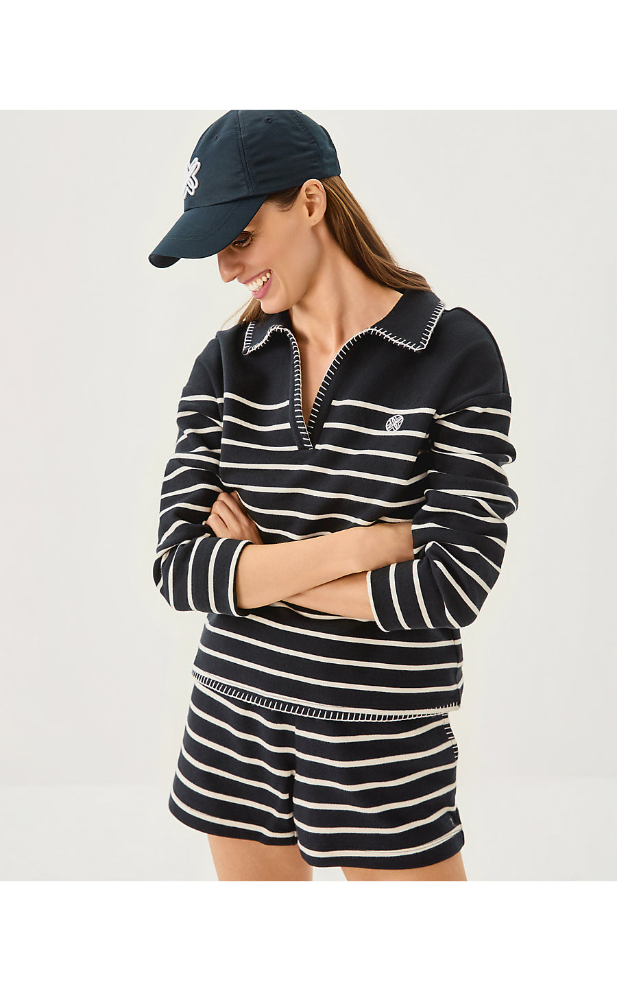 CORVAYA PULLOVER, NOIR LEGACY STRIPE