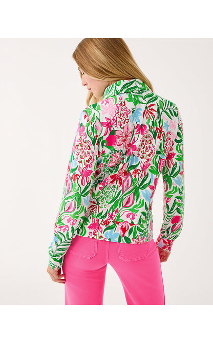 ELENI ZIP-UP UPF 50+, MULTI GLOWING GARDENS