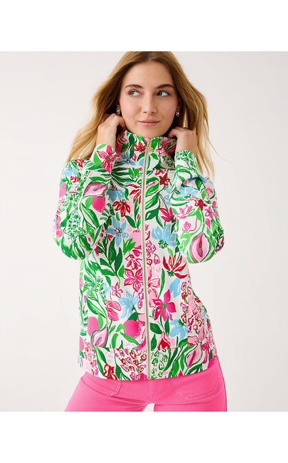 ELENI ZIP-UP UPF 50+, MULTI GLOWING GARDENS