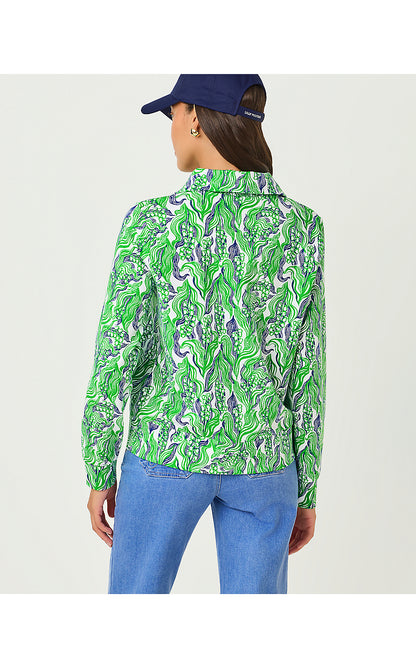 ELENI ZIP-UP UPF 50+, PUTTING GREEN LILLY OF THE VALLEY