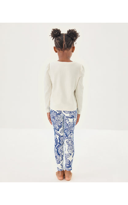MINI JANSEN LONG SLEEVED DRESS, MULTI ENDLESS ANIMALS SUMMER GRAPHIC CHILDRENS