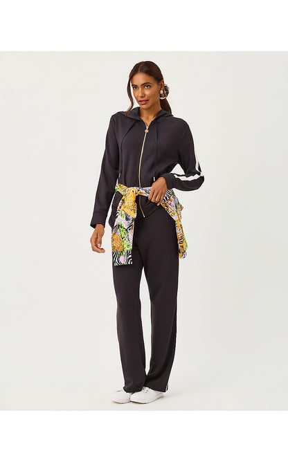 FENELLA ZIP-UP HOODIE UPF 50+, NOIR