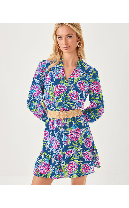 AXTON DRESS, MULTI DAHLIA LICIOUS