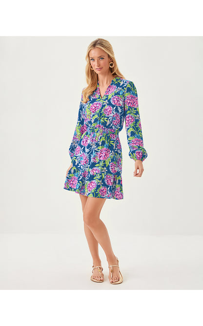 AXTON DRESS, MULTI DAHLIA LICIOUS