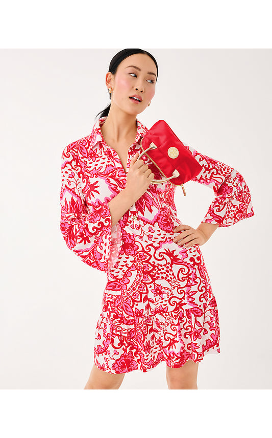 DELANY DRESS, COCONUT SPICY SOCIALITE