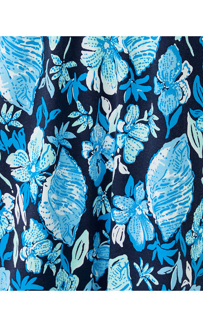 DELANY DRESS, LOW TIDE NAVY SEASHELL SPLENDOR