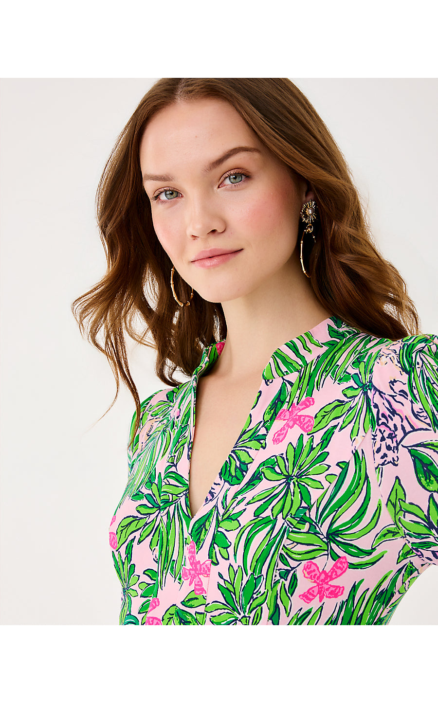 SOLENE MIDI DRESS, CONCH SHELL PINK ROARING WITH JOY