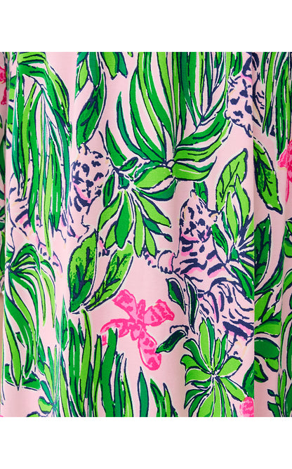 SOLENE MIDI DRESS, CONCH SHELL PINK ROARING WITH JOY