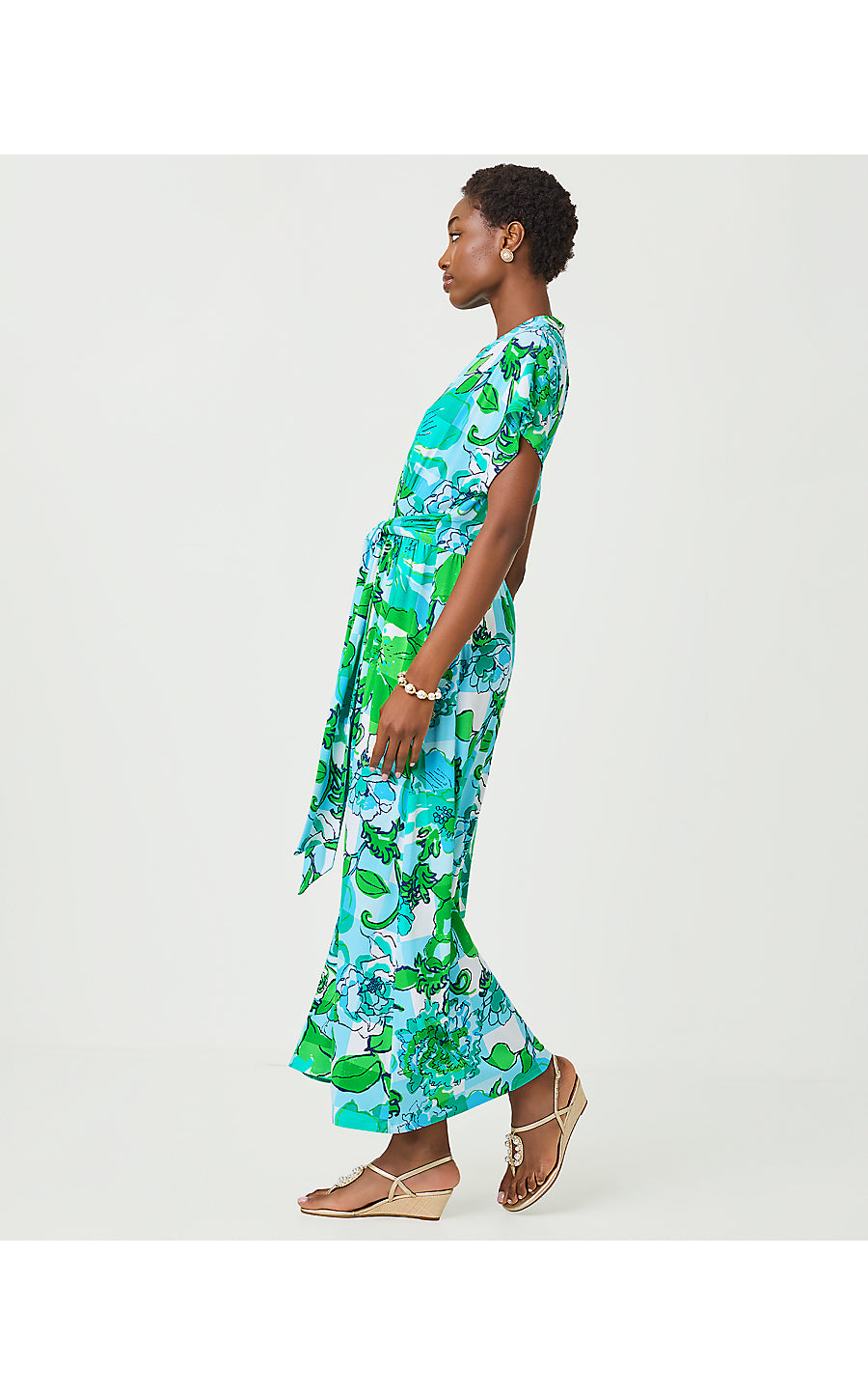 KEENAN MAXI DRESS, CAPRI BLUE ROUSSEAUS ROSES