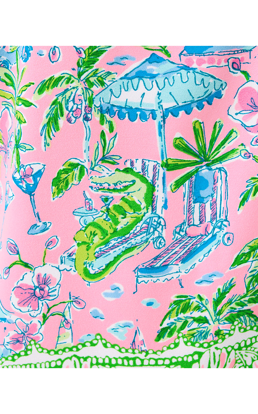 CAROLINE SLEEVELESS TOP, CONCH SHELL PINK SUNNY DEE ENGINEERED WOVEN TOP